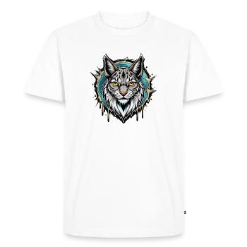 Lynx - T-shirt Premium bio Homme - blanc - Devant - Nico (187cm)