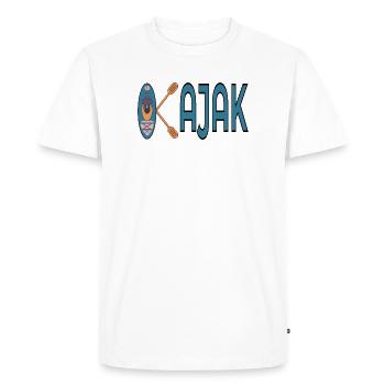 KAYAK SPORTS NAUTIQUES - T-shirt Premium bio Homme - blanc - Devant - Nico (187cm)