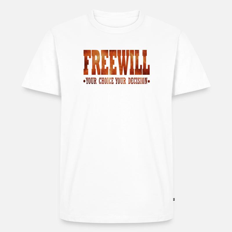 FreeWill - Men's Premium Organic T-Shirt - white
