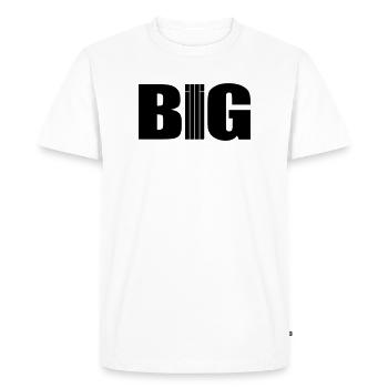 bon marché - T-shirt Premium bio Homme - blanc - Devant - Nico (187cm)