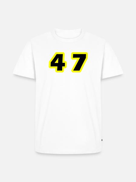 47 Symbole numérique - T-shirt Premium bio Homme - blanc