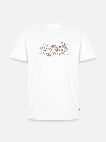 Cozy Season Autumn - Männer Premium Bio T-Shirt - Weiß