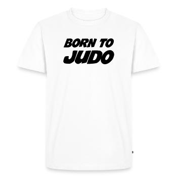 Born to Judo - T-shirt Premium bio Homme - blanc - Devant - Nico (187cm)