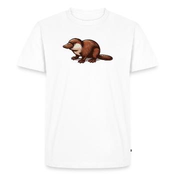Platypus - Men's Premium Organic T-Shirt - white - Front - Nico (187cm)