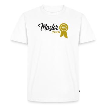 Master 2026 Diplôme - T-shirt Premium bio Homme - blanc - Devant - Nico (187cm)