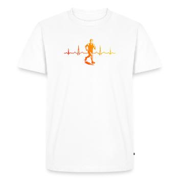 Running perfect for any race - Men's Premium Organic T-Shirt - white - Front - Nico (187cm)