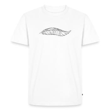 stylo - T-shirt Premium bio Homme - blanc - Devant - Nico (187cm)