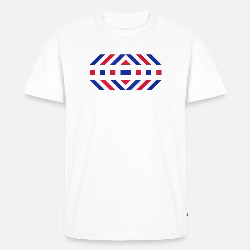 Muster - Männer Premium Bio T-Shirt - Weiß