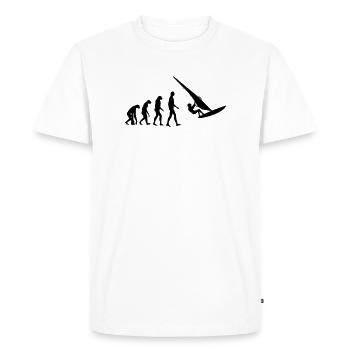 Planche à voile / Véliplanchiste / Windsurf / - T-shirt Premium bio Homme - blanc - Devant - Nico (187cm)