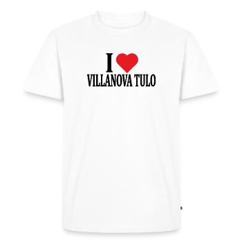 t-shirt J’adore Villanova Tulo t-shirt Sardaigne - T-shirt Premium bio Homme - blanc - Devant - Nico (187cm)