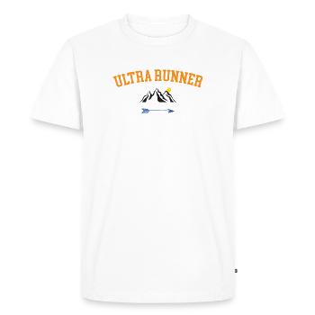 Ultra Runner - Men's Premium Organic T-Shirt - white - Front - Nico (187cm)