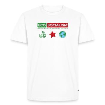 Eco Socialismo - Men's Premium Organic T-Shirt - white - Front - Nico (187cm)