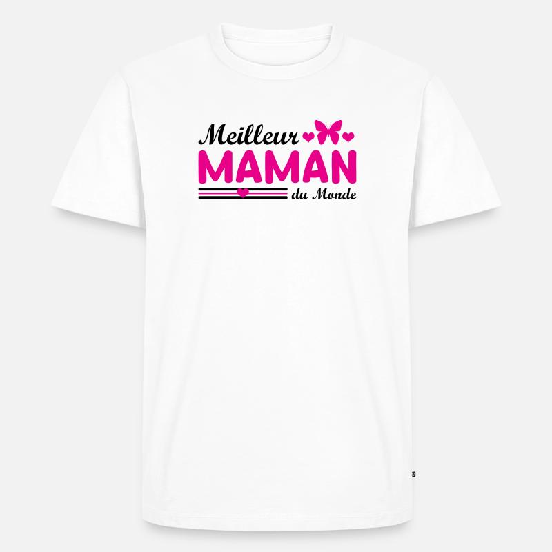 Beste Mutter der Welt - Männer Premium Bio T-Shirt - Weiß