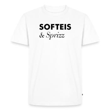 Soft Cream Sprizz Summer Holiday - Men's Premium Organic T-Shirt - white - Front - Nico (187cm)