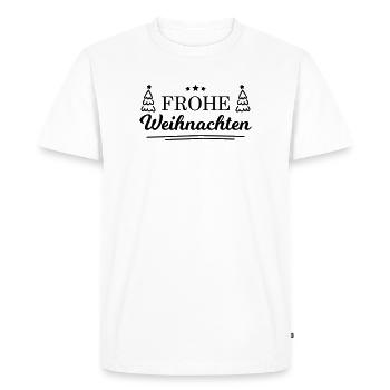 Joyeux Noël! - T-shirt Premium bio Homme - blanc - Devant - Nico (187cm)