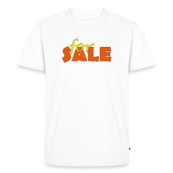 à vendre - T-shirt Premium bio Homme - blanc - Devant - Nico (187cm)