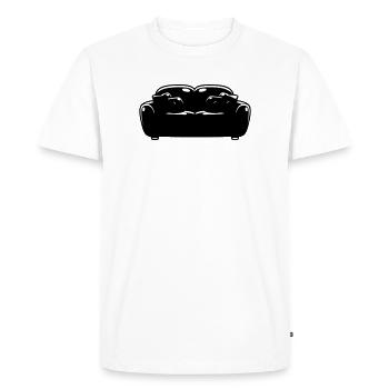 Silhouette de canapé Détendue Vector - T-shirt Premium bio Homme - blanc - Devant - Nico (187cm)