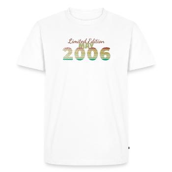 20e anniversaire Édition Limitée (SCR) 05/2006 - T-shirt Premium bio Homme - blanc - Devant - Nico (187cm)