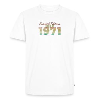 55e anniversaire Édition Limitée (SCR) 07/1971 - T-shirt Premium bio Homme - blanc - Devant - Nico (187cm)