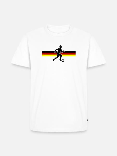 Soccer Germany Soccer Flag - Men's Premium Organic T-Shirt - white