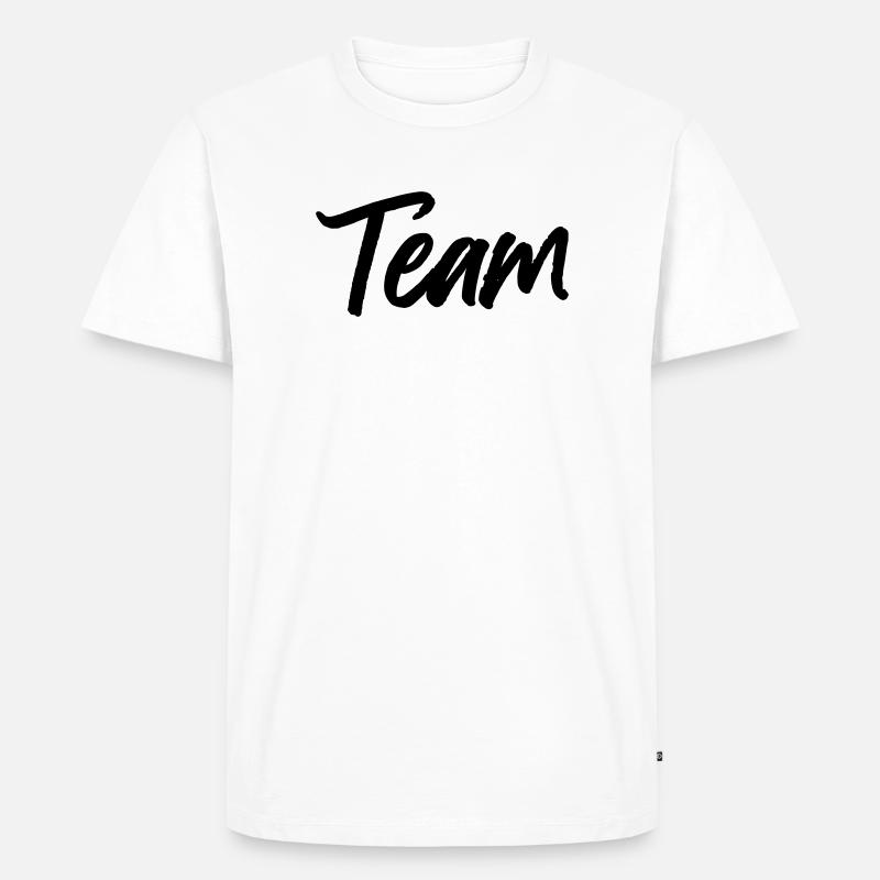 Team - Männer Premium Bio T-Shirt - Weiß