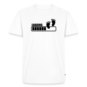 Baby charging - Men's Premium Organic T-Shirt - white - Front - Nico (187cm)