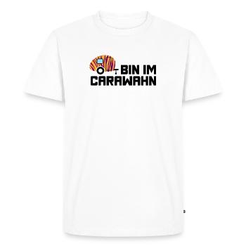 Caravane Caravane Zebra Motif Fan Madness Camper - T-shirt Premium bio Homme - blanc - Devant - Nico (187cm)