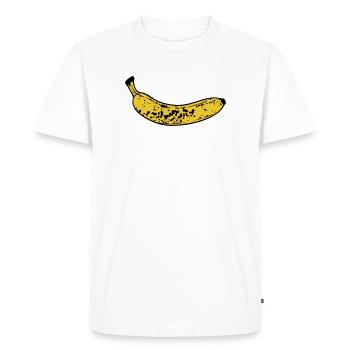 Banane - T-shirt Premium bio Homme - blanc - Devant - Nico (187cm)