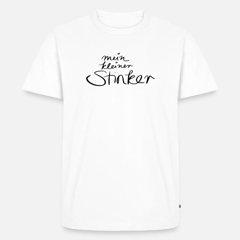 mein kleiner Stinker - Männer Premium Bio T-Shirt - Weiß