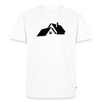 Logo pour la maison ou la maison - T-shirt Premium bio Homme - blanc - Devant - Nico (187cm)