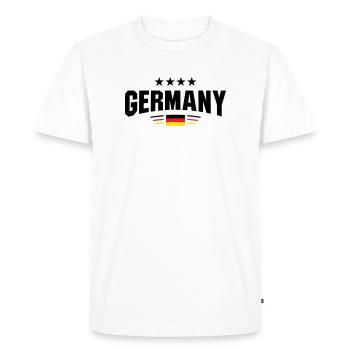 Germany Fan Curve - Men's Premium Organic T-Shirt - white - Front - Nico (187cm)