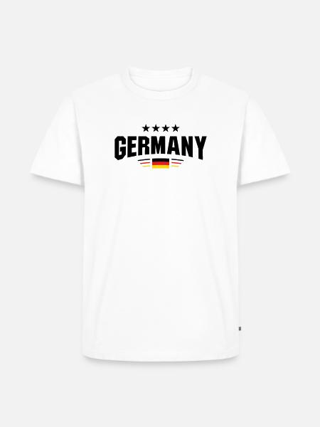 Germany Fan Curve - Men's Premium Organic T-Shirt - white