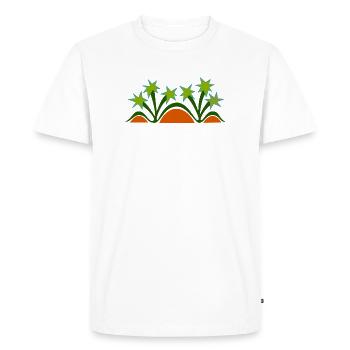 Palmen & Dünen von Cean - Männer Premium Bio T-Shirt - Weiß - Vorne - Nico (187cm)