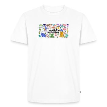 Coupe de motivation - T-shirt Premium bio Homme - blanc - Devant - Nico (187cm)