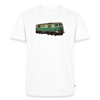 Locomotive SU46 Train ferroviaire - T-shirt Premium bio Homme - blanc - Devant - Nico (187cm)