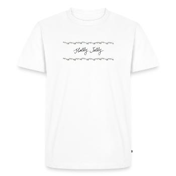 Frontière de Holly Guland, - T-shirt Premium bio Homme - blanc - Devant - Nico (187cm)