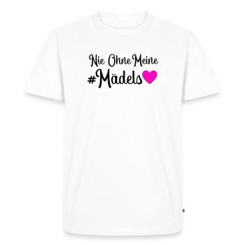 Jamais sans mes filles - T-shirt Premium bio Homme - blanc - Devant - Nico (187cm)