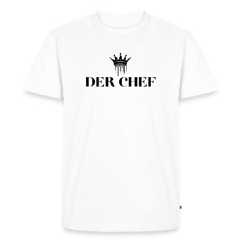Les cadeaux du chef Chef Royale - T-shirt Premium bio Homme - blanc - Devant - Nico (187cm)