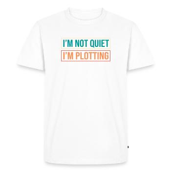 Anxiété Anxieuse Anxieuse Introvertie effrayée - T-shirt Premium bio Homme - blanc - Devant - Nico (187cm)