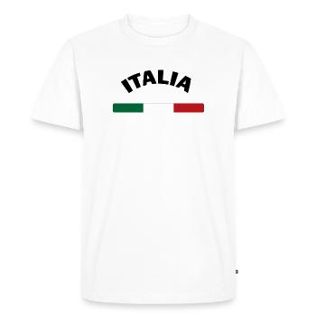 Italia - T-shirt Premium bio Homme - blanc - Devant - Nico (187cm)