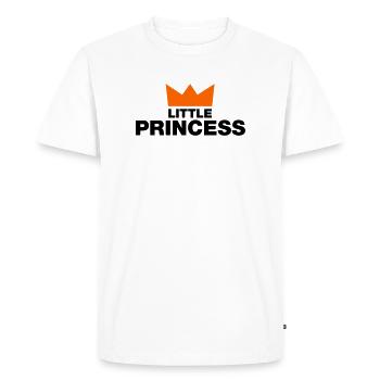 Petite princesse avec couronne - T-shirt Premium bio Homme - blanc - Devant - Nico (187cm)