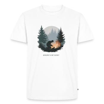 Le bushcraft est ma thérapie – Nature & Survival - T-shirt Premium bio Homme - blanc - Devant - Nico (187cm)
