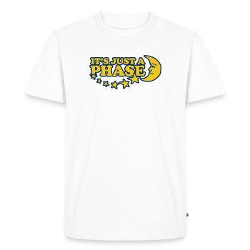 It's Just a Phase - Men's Premium Organic T-Shirt - white - Front - Nico (187cm)