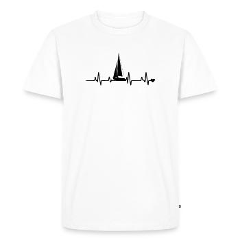 Voile - T-shirt Premium bio Homme - blanc - Devant - Nico (187cm)