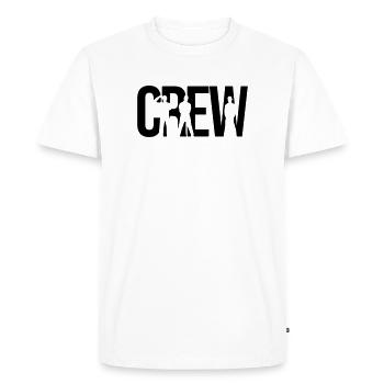 crew - T-shirt Premium bio Homme - blanc - Devant - Nico (187cm)