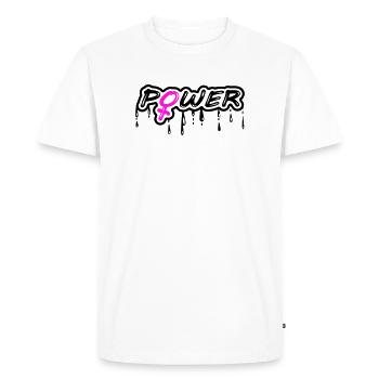 Women's Power Girls' Power Power with Female Symbol - Men's Premium Organic T-Shirt - white - Front - Nico (187cm)