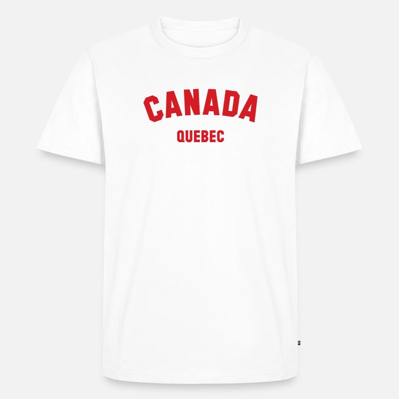 QUEBEC, Canada Kanada - Männer Premium Bio T-Shirt - Weiß