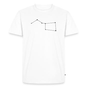 Constellation Big Dipper - Men's Premium Organic T-Shirt - white - Front - Nico (187cm)