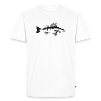Motif de sandre - T-shirt Premium bio Homme - blanc - Devant - Nico (187cm)