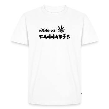 le roi du cannabis - T-shirt Premium bio Homme - blanc - Devant - Nico (187cm)